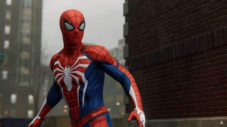 Marvel's Spider Man pose