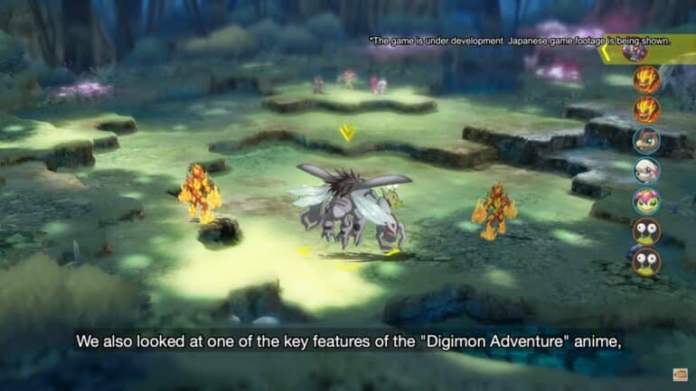Digimon Survive battlefield