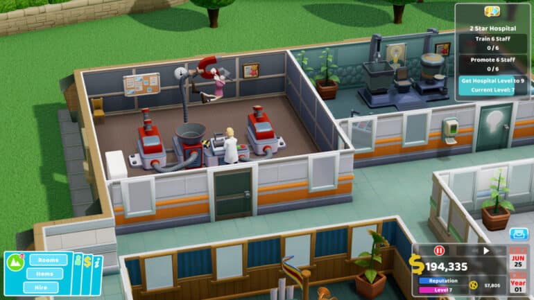 Two Point Hospital pandemic case