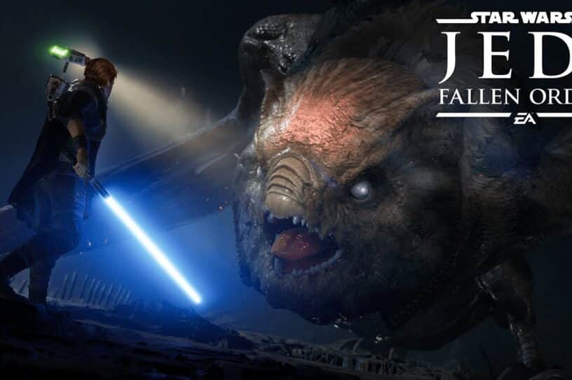 Star Wars Jedi: Fallen Order Cal and monster