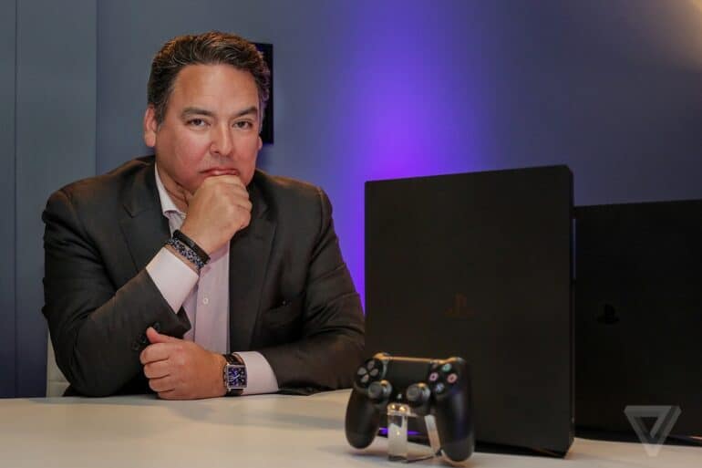 Shawn Layden with PS4